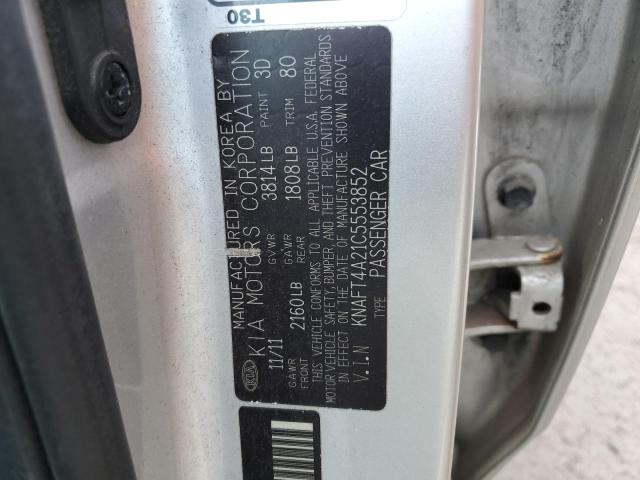 2012 Kia Forte Lx VIN: KNAFT4A21C5553852 Lot: 49037214