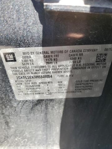 2017 GMC Terrain Sle VIN: 2GKFLSEK9H6348054 Lot: 51334684