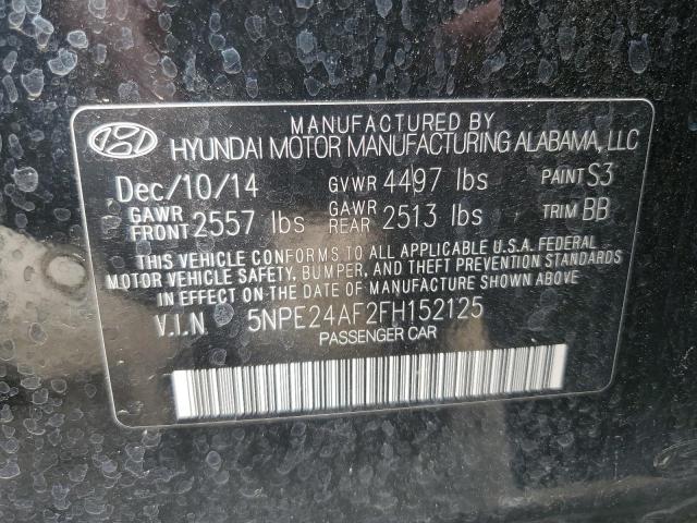 2015 HYUNDAI SONATA SE - 5NPE24AF2FH152125