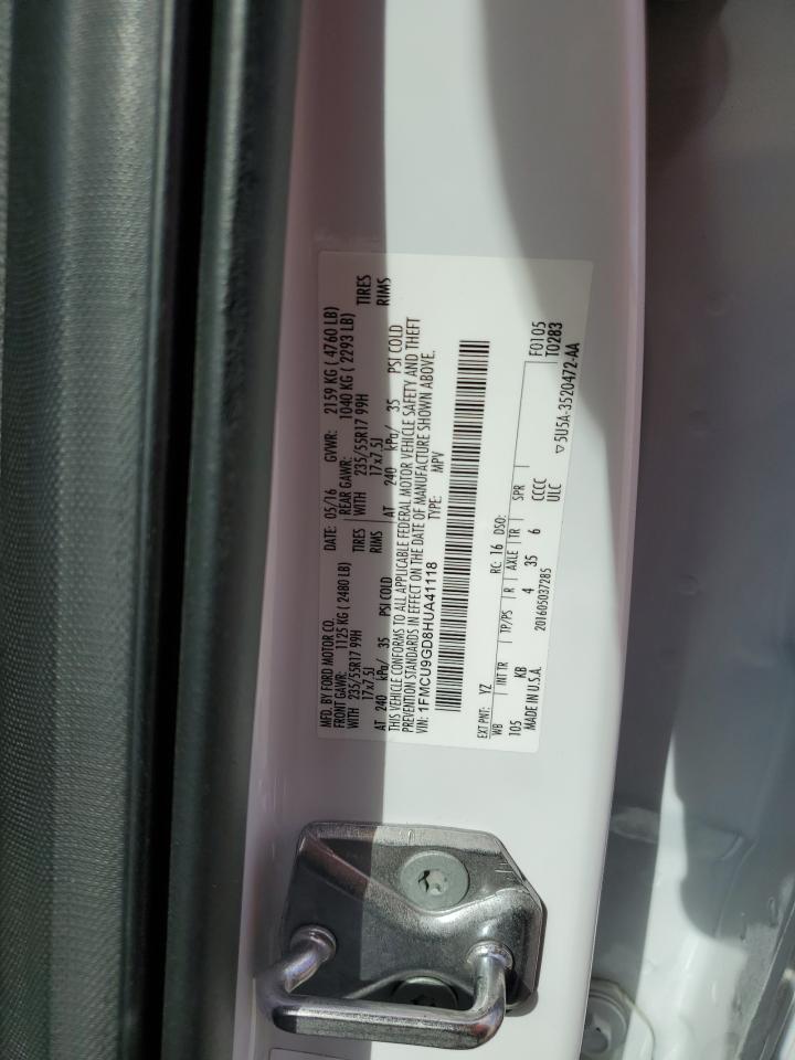 1FMCU9GD8HUA41118 2017 Ford Escape Se