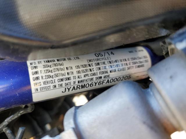 2015 YAMAHA FZ07 C JYARM06Y6FA000205