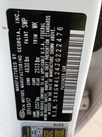 2018 Kia Optima Sx VIN: 5XXGW4L24JG222476 Lot: 50323344