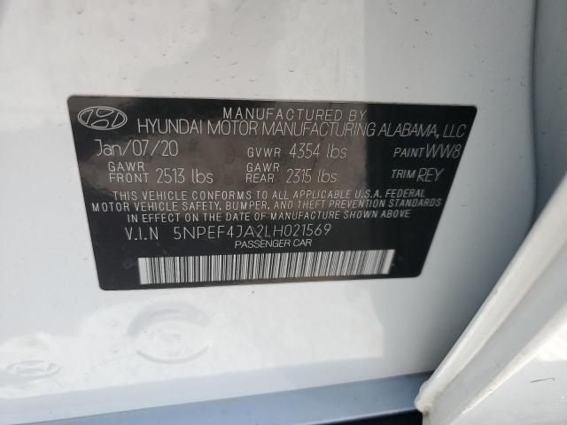 2020 HYUNDAI SONATA SEL - 5NPEF4JA2LH021569