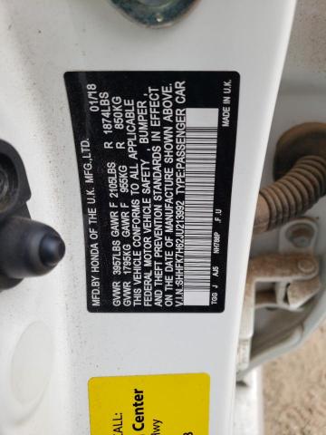 2018 Honda Civic Ex VIN: SHHFK7H62JU213992 Lot: 51533614