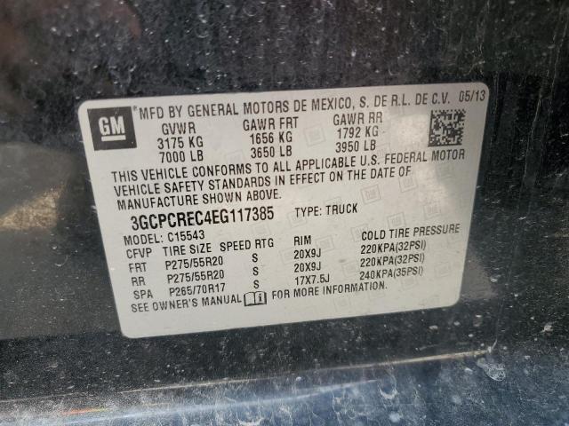 2014 Chevrolet Silverado C1500 Lt VIN: 3GCPCREC4EG117385 Lot: 50888454