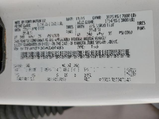 2016 Ford F150 Supercrew VIN: 1FTEW1EF3GKD09483 Lot: 51430144