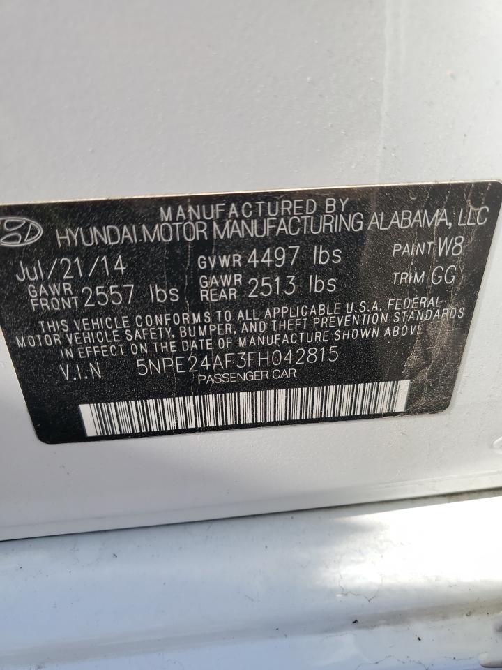 5NPE24AF3FH042815 2015 Hyundai Sonata Se