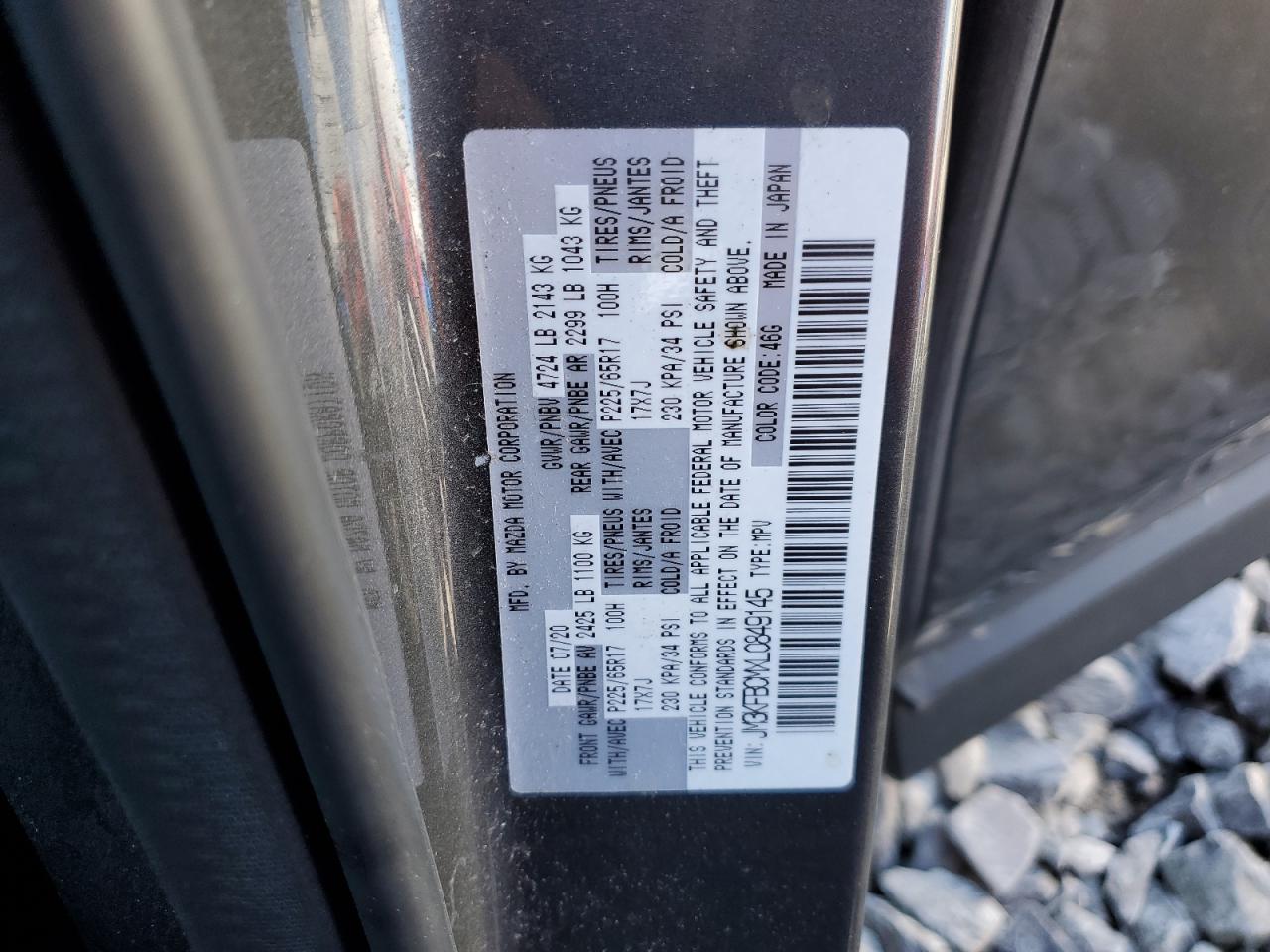 JM3KFBCMXL0849145 2020 Mazda Cx-5 Touring