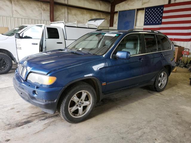 BMW X5 4.4I 2001 blue 4dr spor gas WBAFB33531LH13715 photo #1