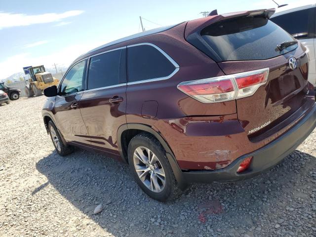 VIN 5TDJKRFH2FS206670 2015 Toyota Highlander, Xle no.2