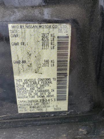 2016 NISSAN ALITMA 1N4AL3APXGN393453
