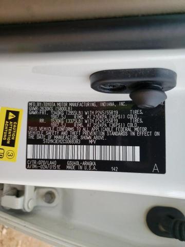 2012 Toyota Highlander Limited VIN: 5TDYK3EH2CS069383 Lot: 50612984