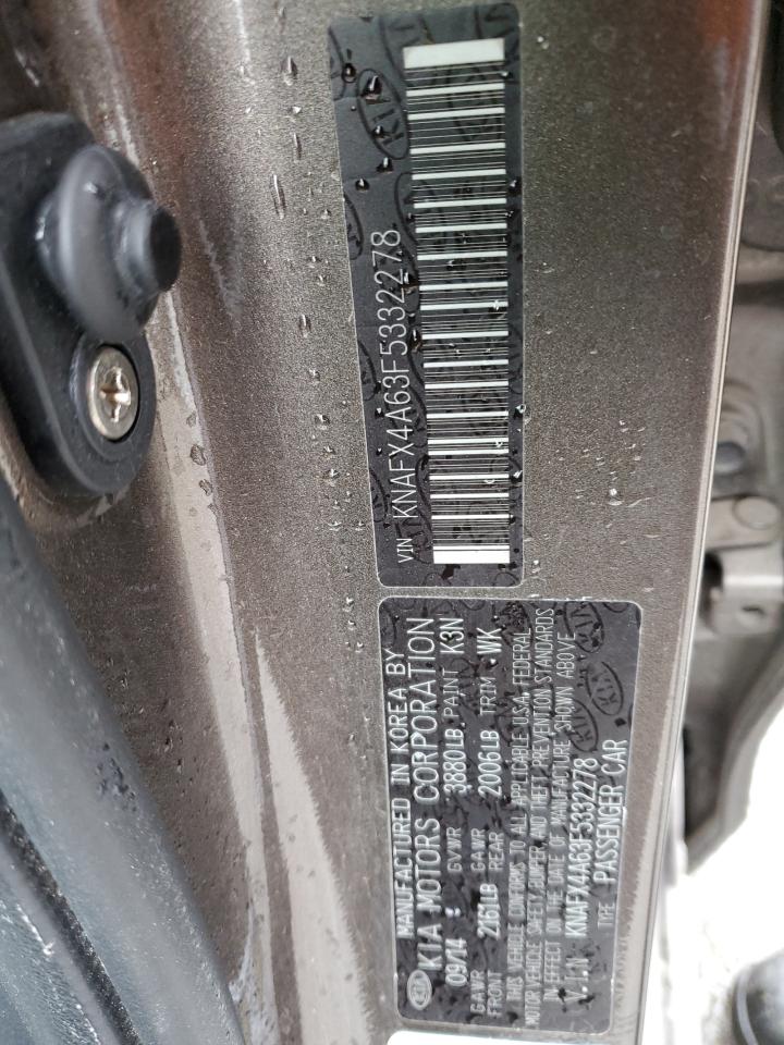 KNAFX4A63F5332278 2015 Kia Forte Lx