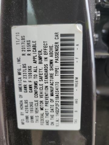 2011 Honda Accord Lx VIN: 1HGCP2F31BA054170 Lot: 49414624