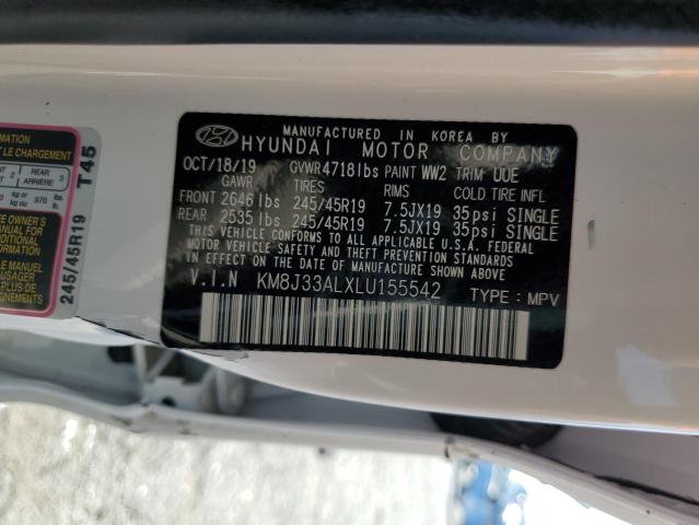 2020 Hyundai Tucson Limited VIN: KM8J33ALXLU155542 Lot: 49419744