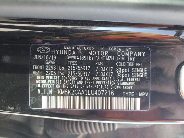 KM8K2CAA1LU407216 Hyundai Kona SEL 13