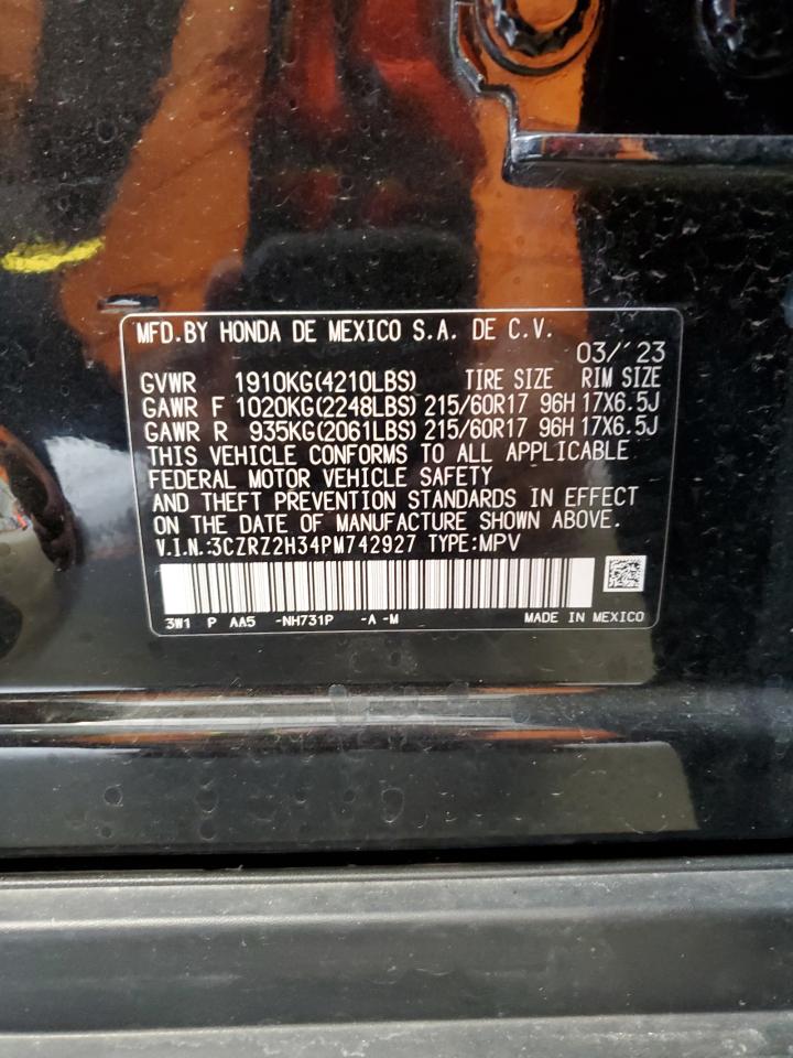 3CZRZ2H34PM742927 2023 Honda Hr-V Lx