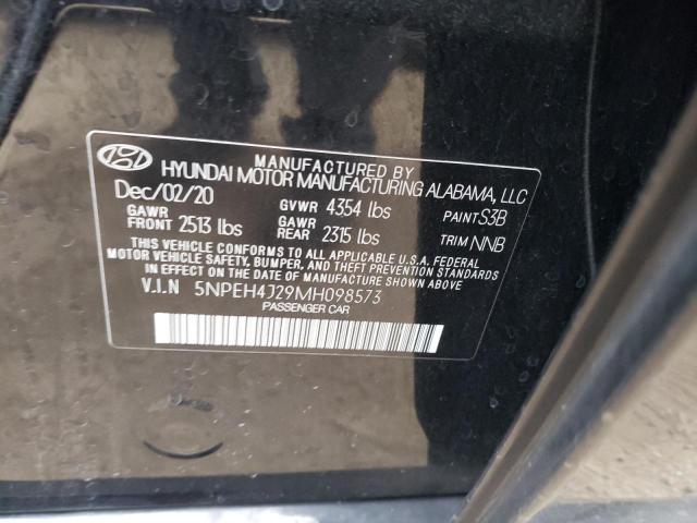 2021 Hyundai Sonata Limited VIN: 5NPEH4J29MH098573 Lot: 51064964
