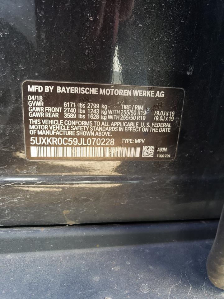 5UXKR0C59JL070228 2018 BMW X5 xDrive35I