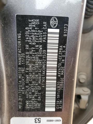 4T1K61AKXMU521539 2021 TOYOTA CAMRY - Image 13