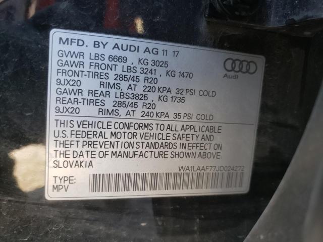 2018 AUDI Q7 PREMIUM WA1LAAF77JD024272  51422814