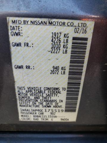 2016 NISSAN ALTIMA 2.5 - 1N4AL3AP4GC175519