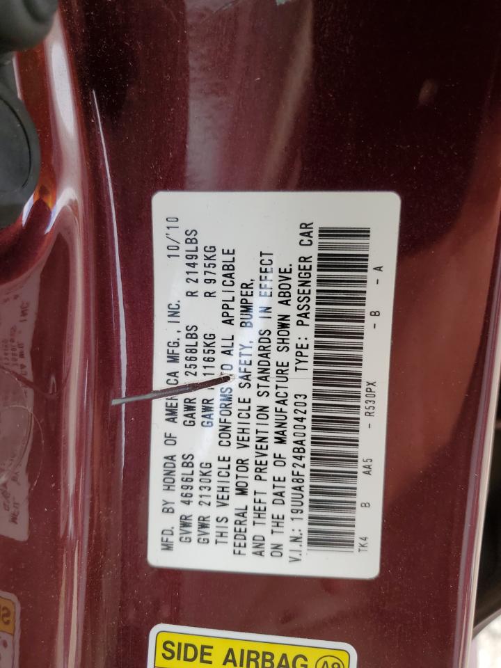 19UUA8F24BA004203 2011 Acura Tl