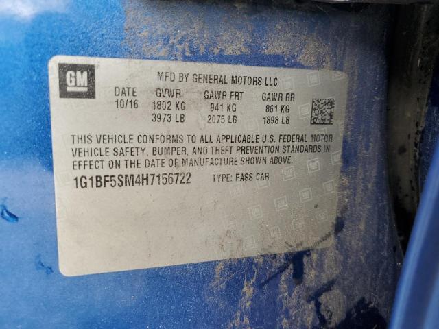 2017 CHEVROLET CRUZE PREM - 1G1BF5SM4H7156722