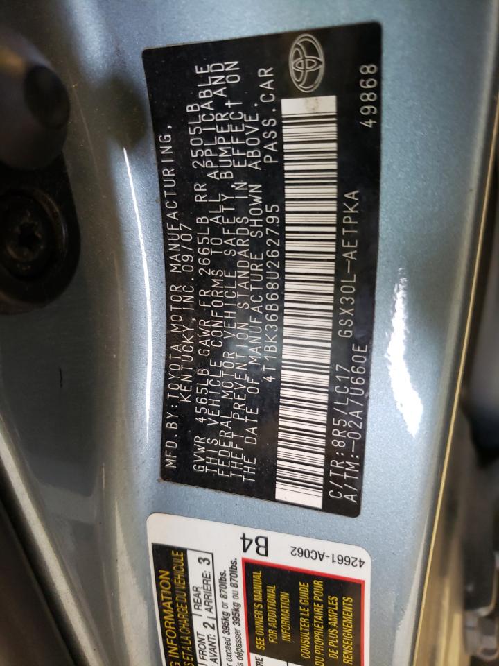 4T1BK36B68U262795 2008 Toyota Avalon Xl