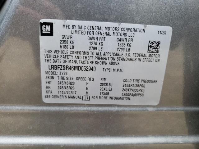 2021 Buick Envision Avenir VIN: LRBFZSR46MD062940 Lot: 51327194