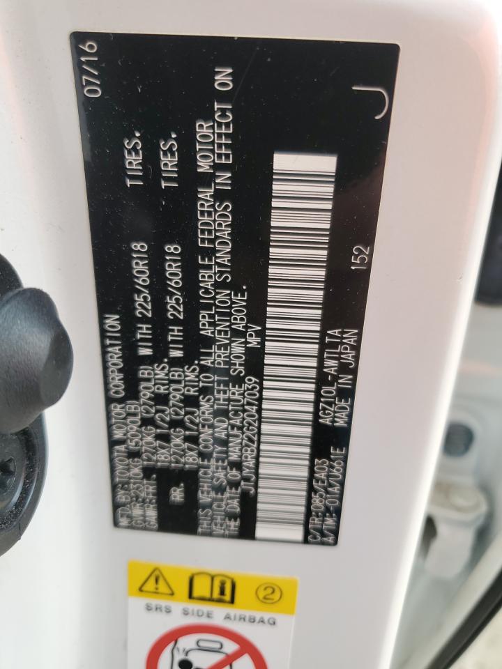 JTJYARBZ2G2047039 2016 Lexus Nx 200T Base