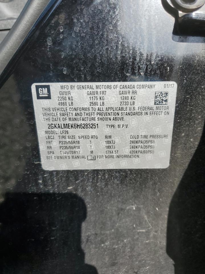 2GKALMEK6H6283251 2017 GMC Terrain Sle