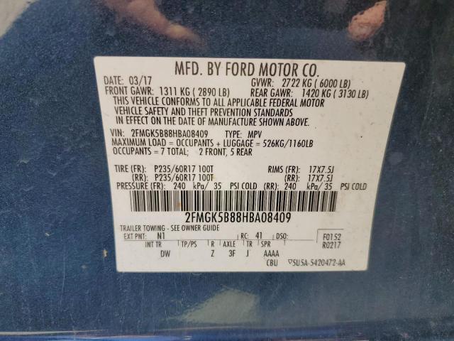2017 FORD FLEX SE - 2FMGK5B88HBA08409