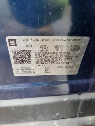 2019 CHEVROLET EQUINOX LT - 2GNAXKEV5K6172462