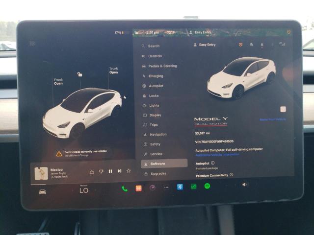  TESLA MODEL Y 2022 Белый