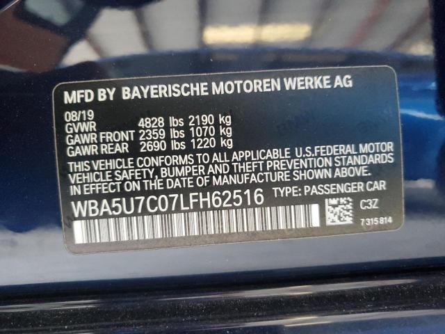 WBA5U7C07LFH62516 BMW M3 40I 12