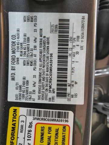 2021 FORD BRONCO SPO 3FMCR9C65MRA59196