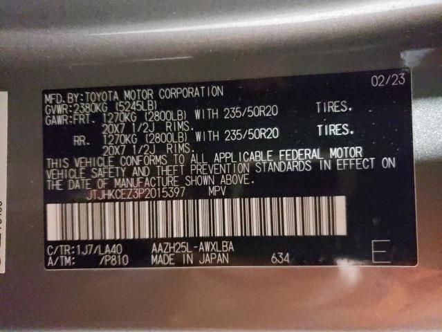 2023 LEXUS NX 350H JTJHKCEZ3P2015397