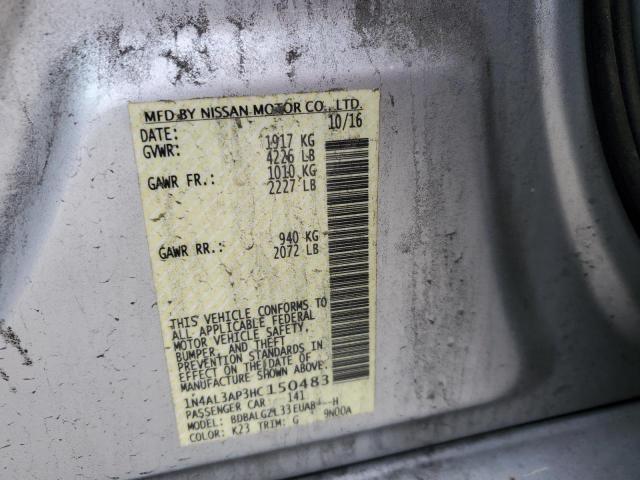 2017 NISSAN ALTIMA 2.5 - 1N4AL3AP3HC150483