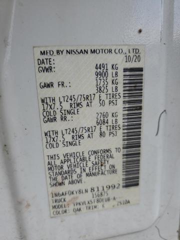 2020 NISSAN NV 2500 SV - 1N6AF0KY8LN811992