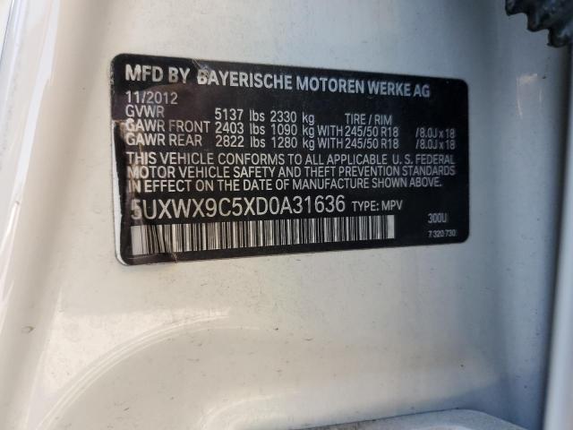Lot #2454338636 2013 BMW X3 XDRIVE2 salvage car