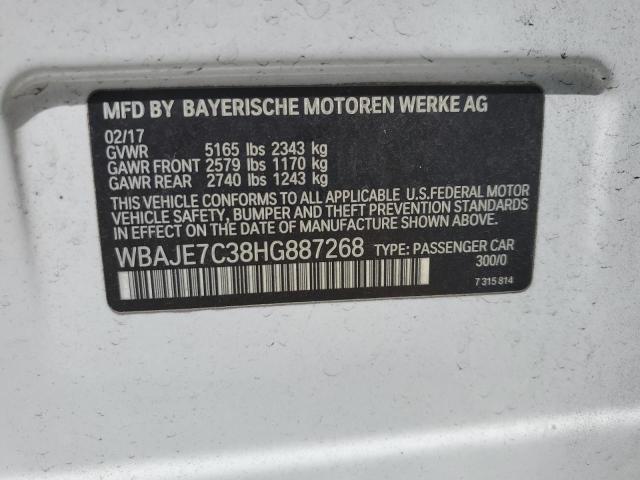 VIN WBAJE7C38HG887268 2017 BMW 5 Series, 540 XI no.12