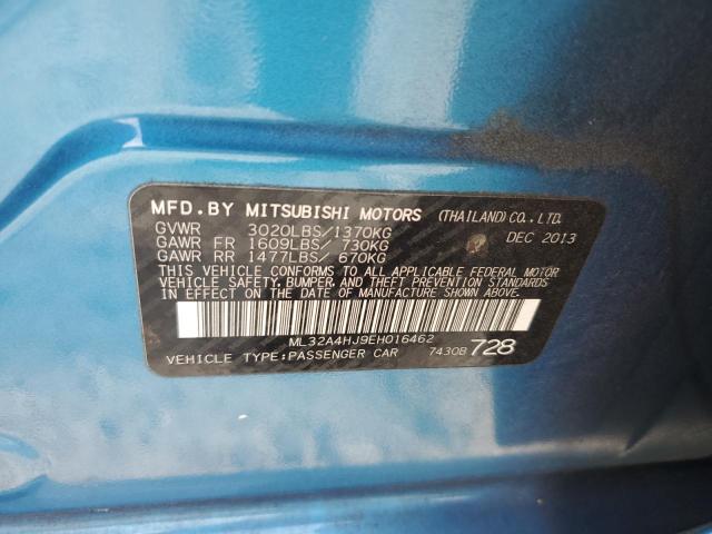 Lot #2501244218 2014 MITSUBISHI MIRAGE ES salvage car