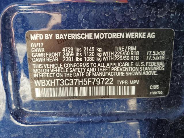Паркетники BMW X1 2017 Синий