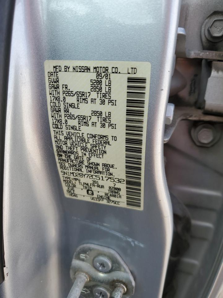 5N1MD28Y72C517532 2002 Nissan Xterra Se