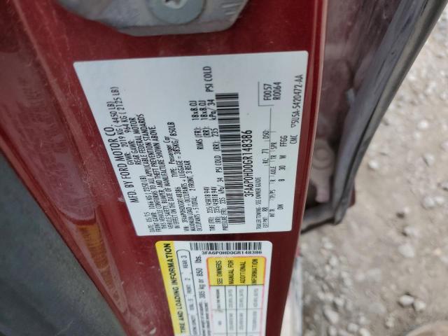 2016 Ford Fusion Se VIN: 3FA6P0HD0GR148386 Lot: 49271284