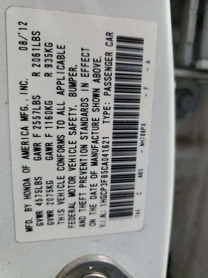 1HGCP3F85CA041621 2012 Honda Accord Exl