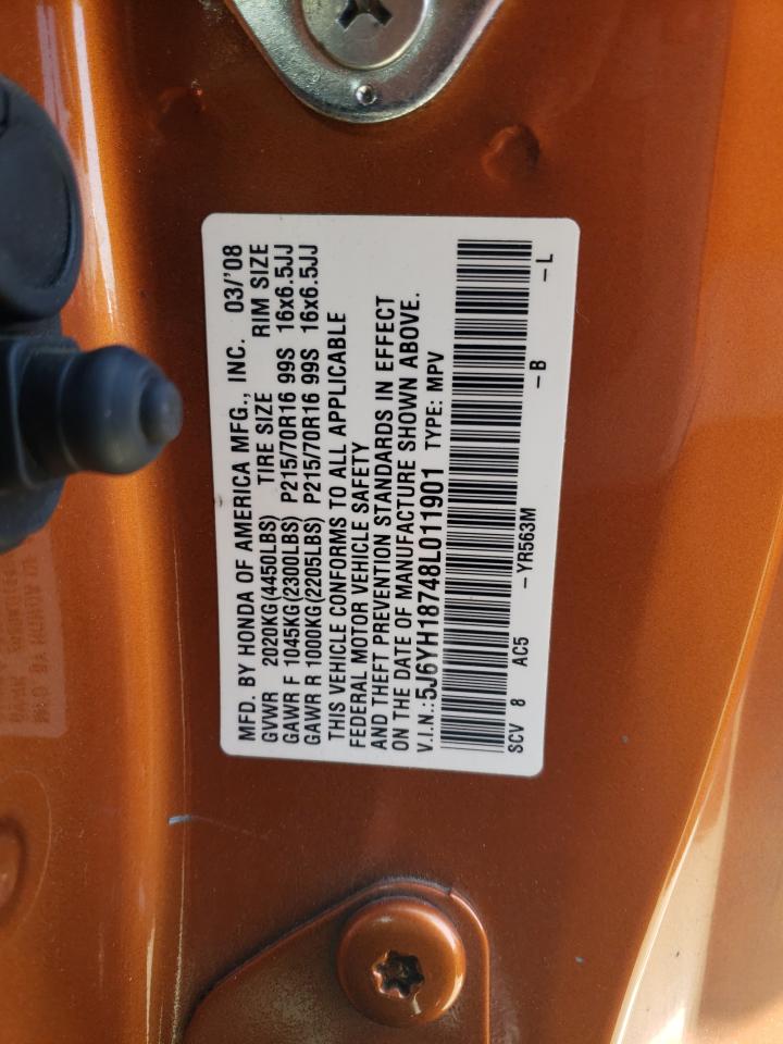 5J6YH18748L011901 2008 Honda Element Ex