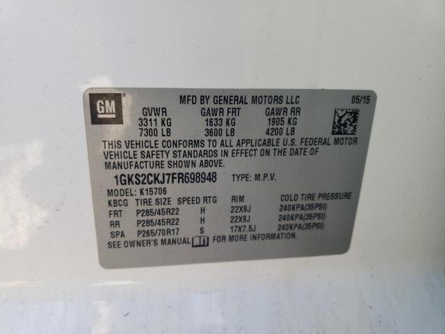 2015 GMC YUKON DENA - 1GKS2CKJ7FR698948