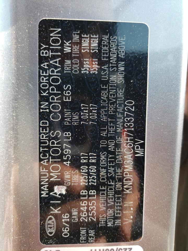 KNDPM3AC6H7133720 2017 Kia Sportage Lx